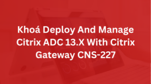 Khoá Deploy And Manage Citrix ADC 13.X With Citrix Gateway CNS-227